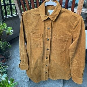J. Crew XXS/P Brown/Tan Corduroy long sleeve shirt